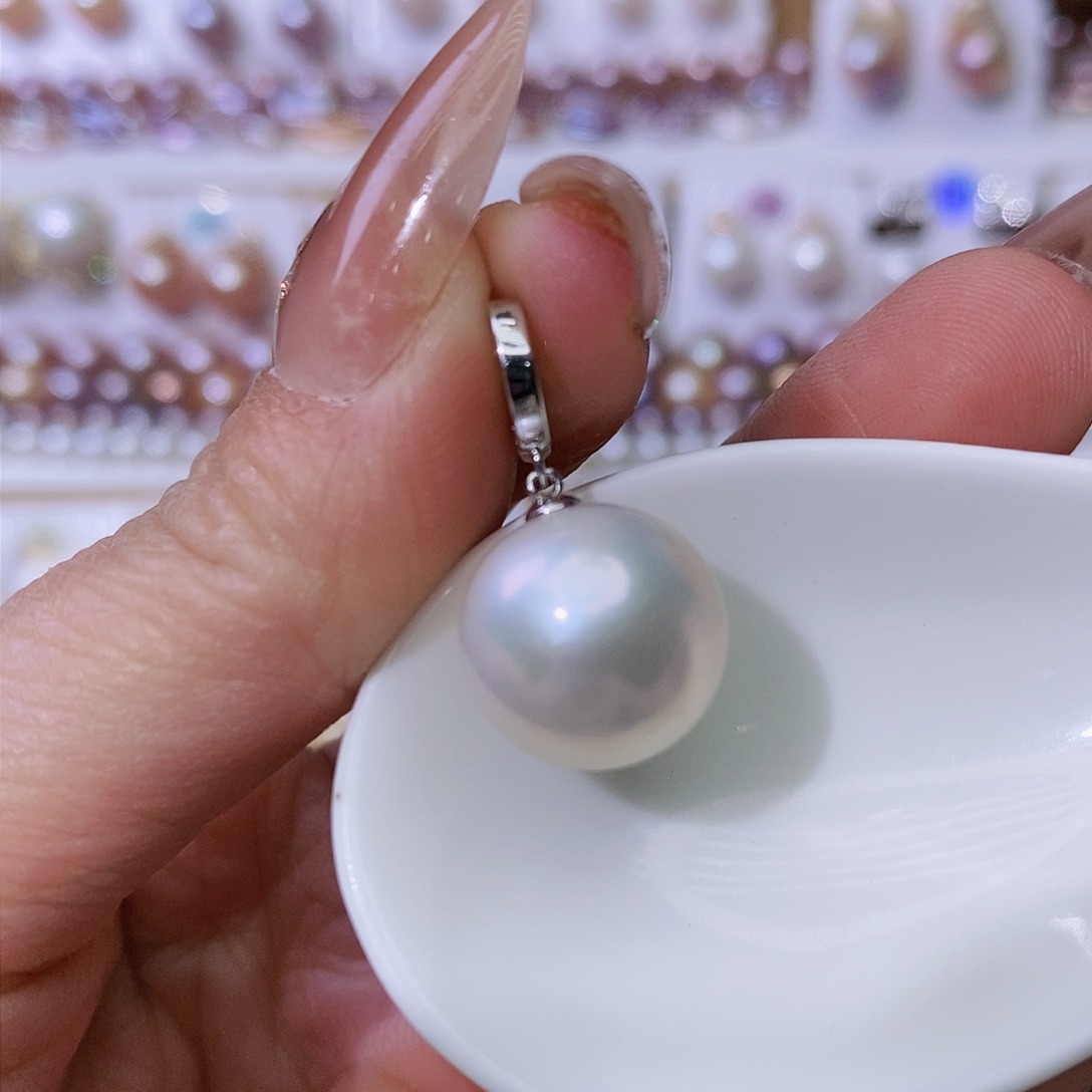 淡水珍珠颈饰银S925镶嵌