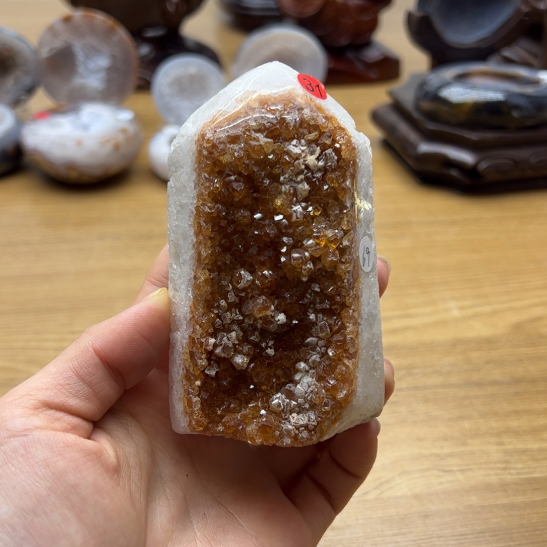 水晶水晶未镶嵌黄晶柱31