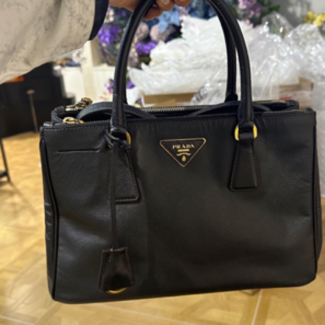 95新 Prada/普拉达 95新 普拉达黑色杀手包斜挎手提包