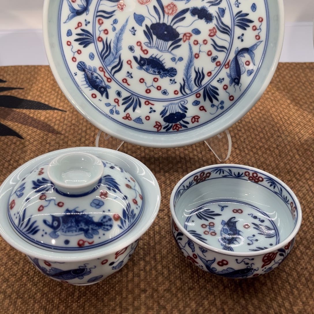 顺***安手绘手工套装茶具