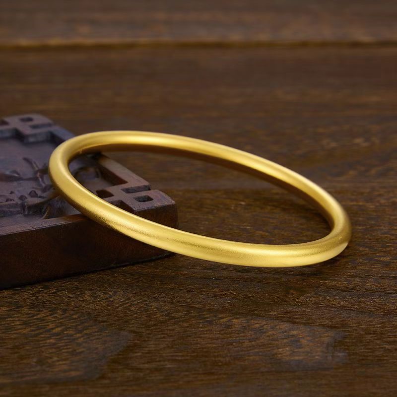 足金999 古法素手圈镯约7.36g 多退少补