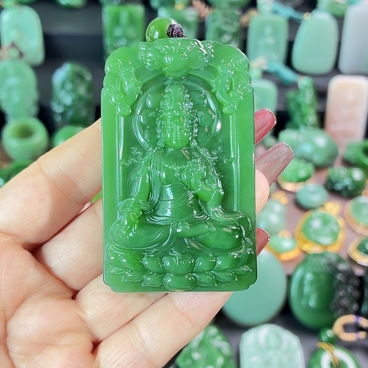 阿***保和田玉未镶嵌挂件