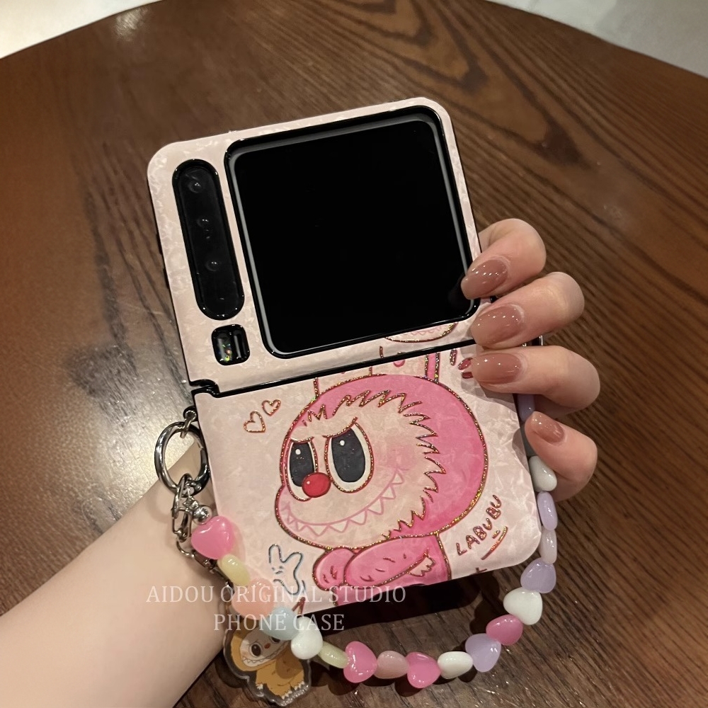 适用华为Pura X典藏版阔折叠手机壳烫金拉布布可爱少女防摔保护套