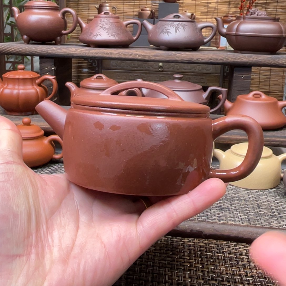紫砂茶壶宜兴原矿紫砂手工制200