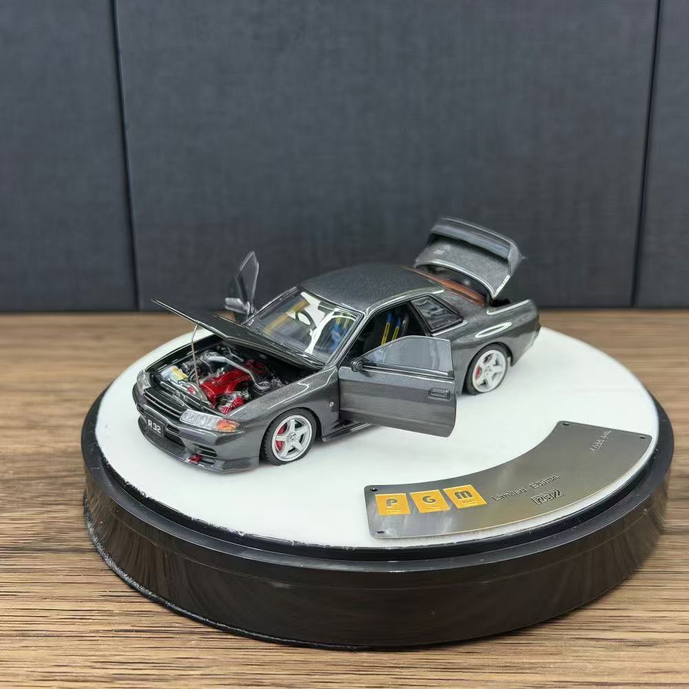PGM 1:64 尼桑 GTR R32 合金全开仿真汽车模型模玩