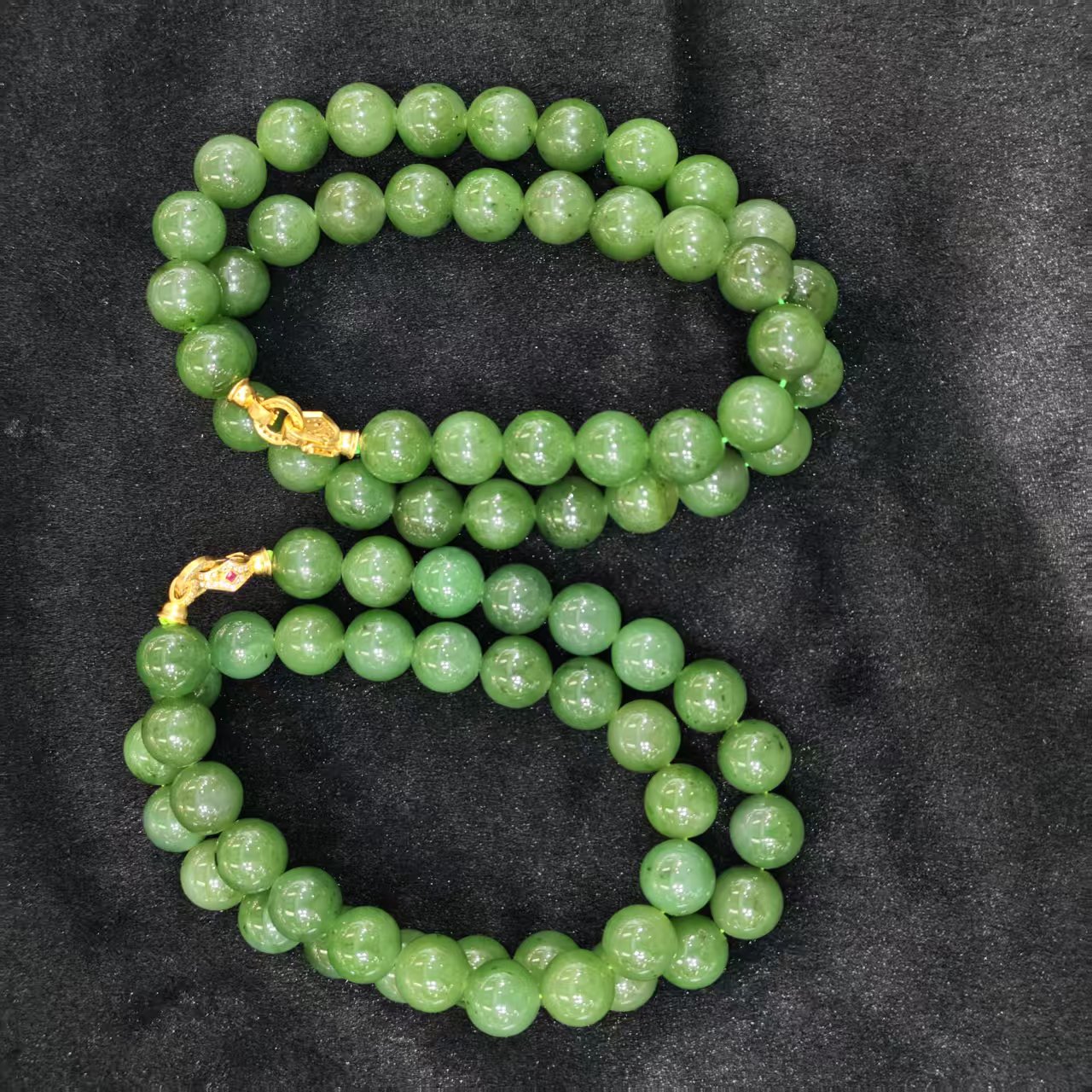 【玉经纶】177398/HQ18-和田玉珠链-多样性发其一