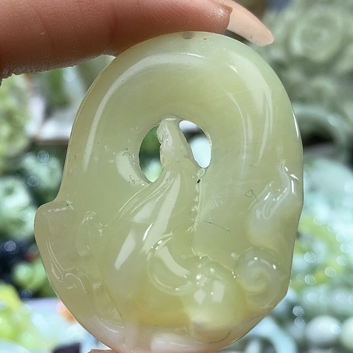 岫玉岫玉吊坠未镶嵌