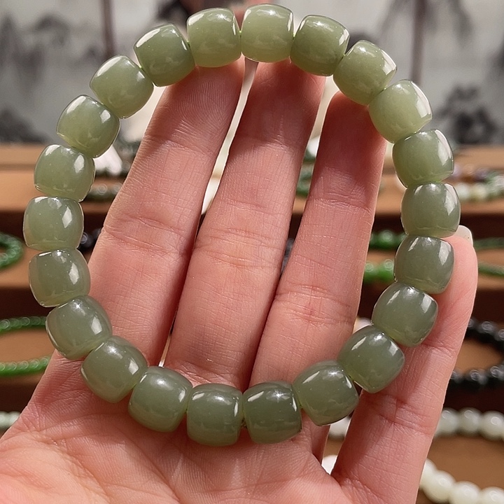 和田玉未镶嵌手链