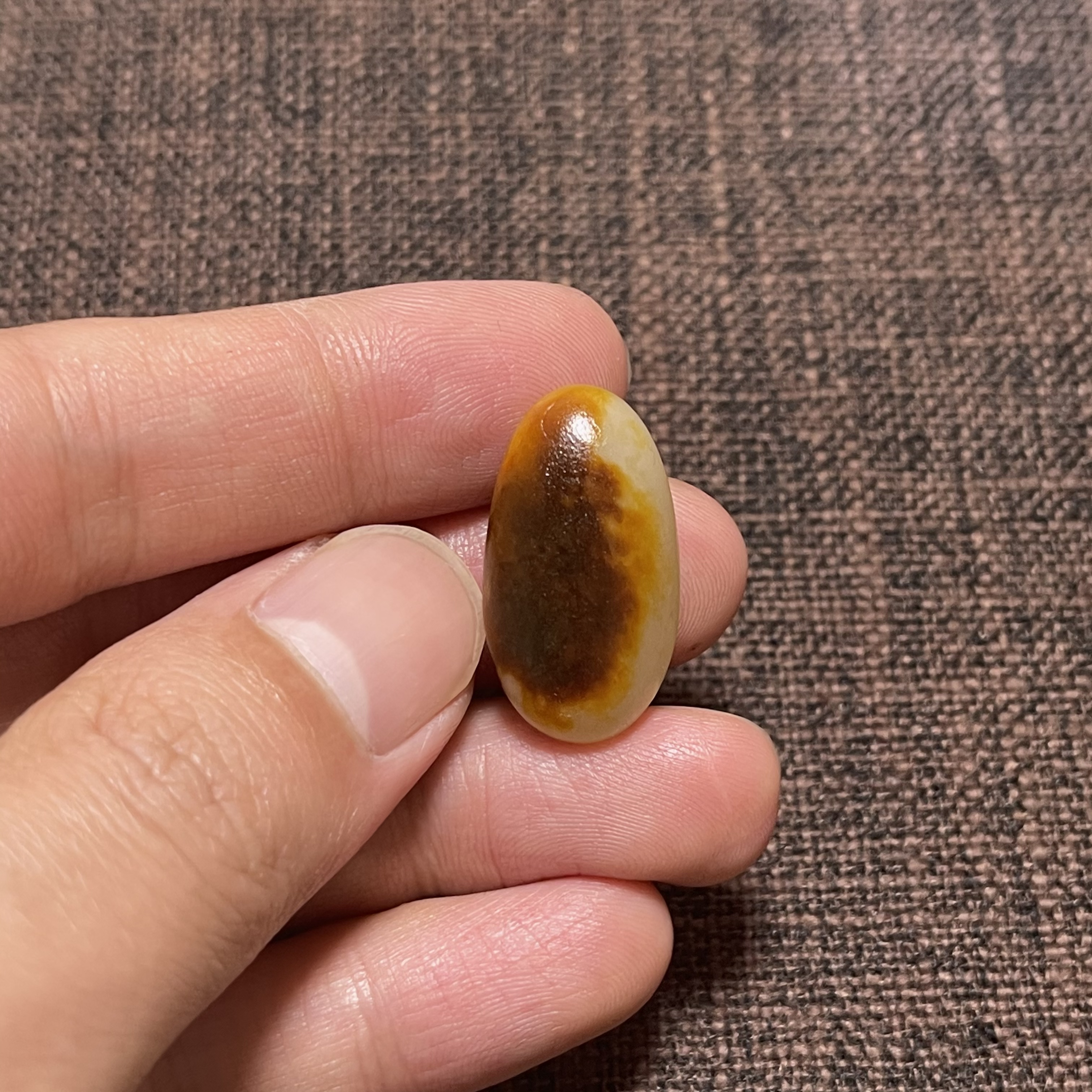 黑油皮白玉老熟料原石戒面马鞍戒手串籽镶嵌吊坠挂饰配饰和田玉润