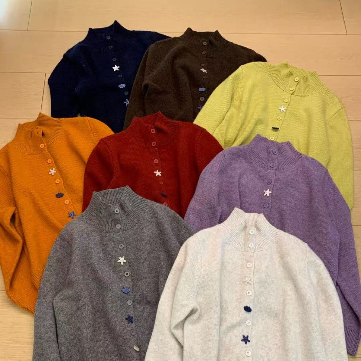 C·YJ三店【DIY海星扣】设计师款毛衣