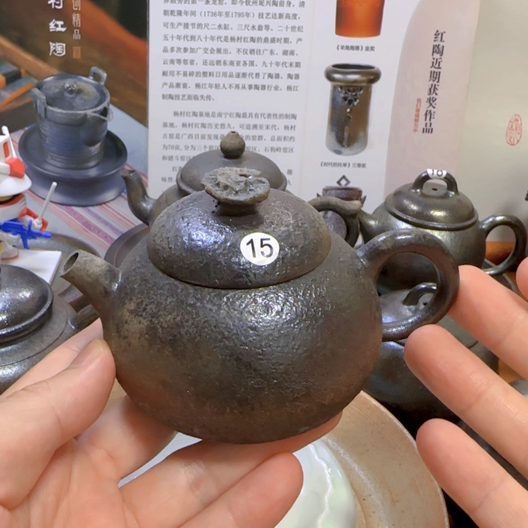 南宁红陶全手工柴烧供春壶150毫升适合泡老茶