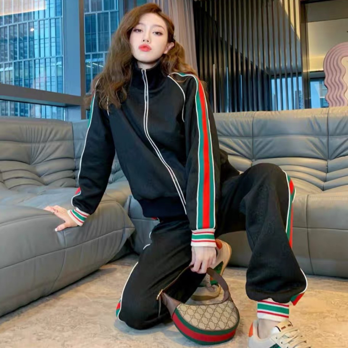 99新 GUCCI/古驰 XS码/Gucci古驰/黑色夹克外套/99新/14326268