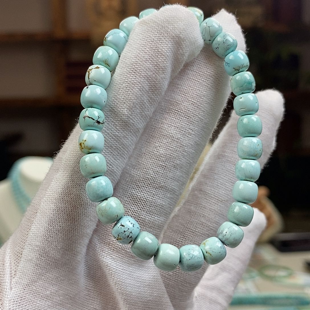 绿松石A9老型单圈卡6.5未镶嵌