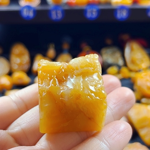 田黄石琉*田黄石印章