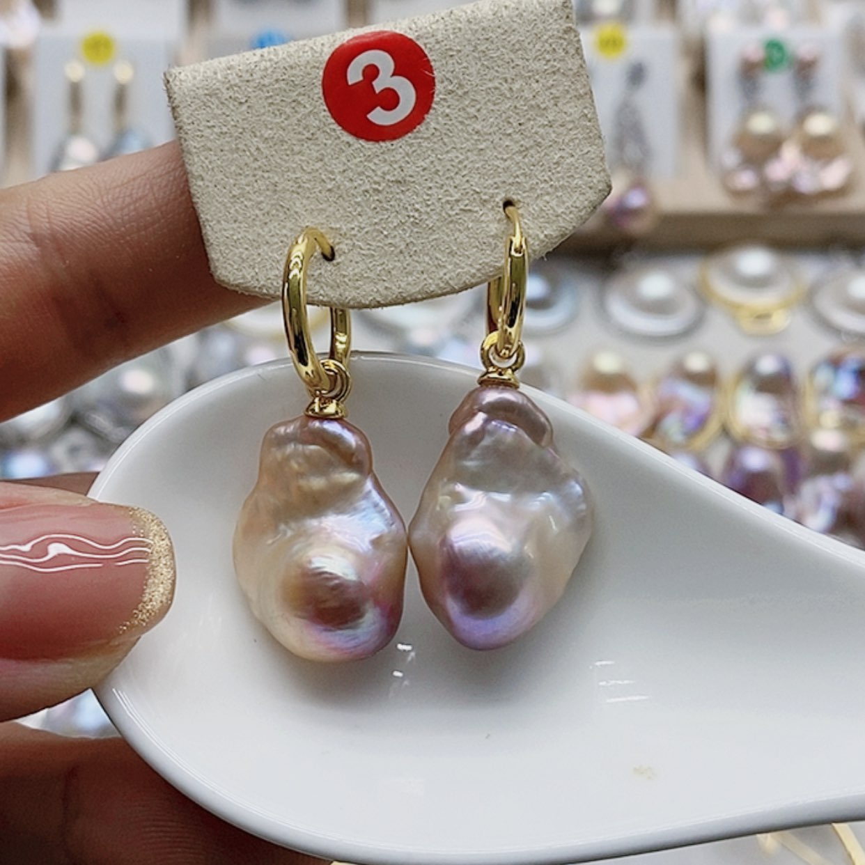 【闪购商品】淡水珍珠耳饰银S925镶嵌