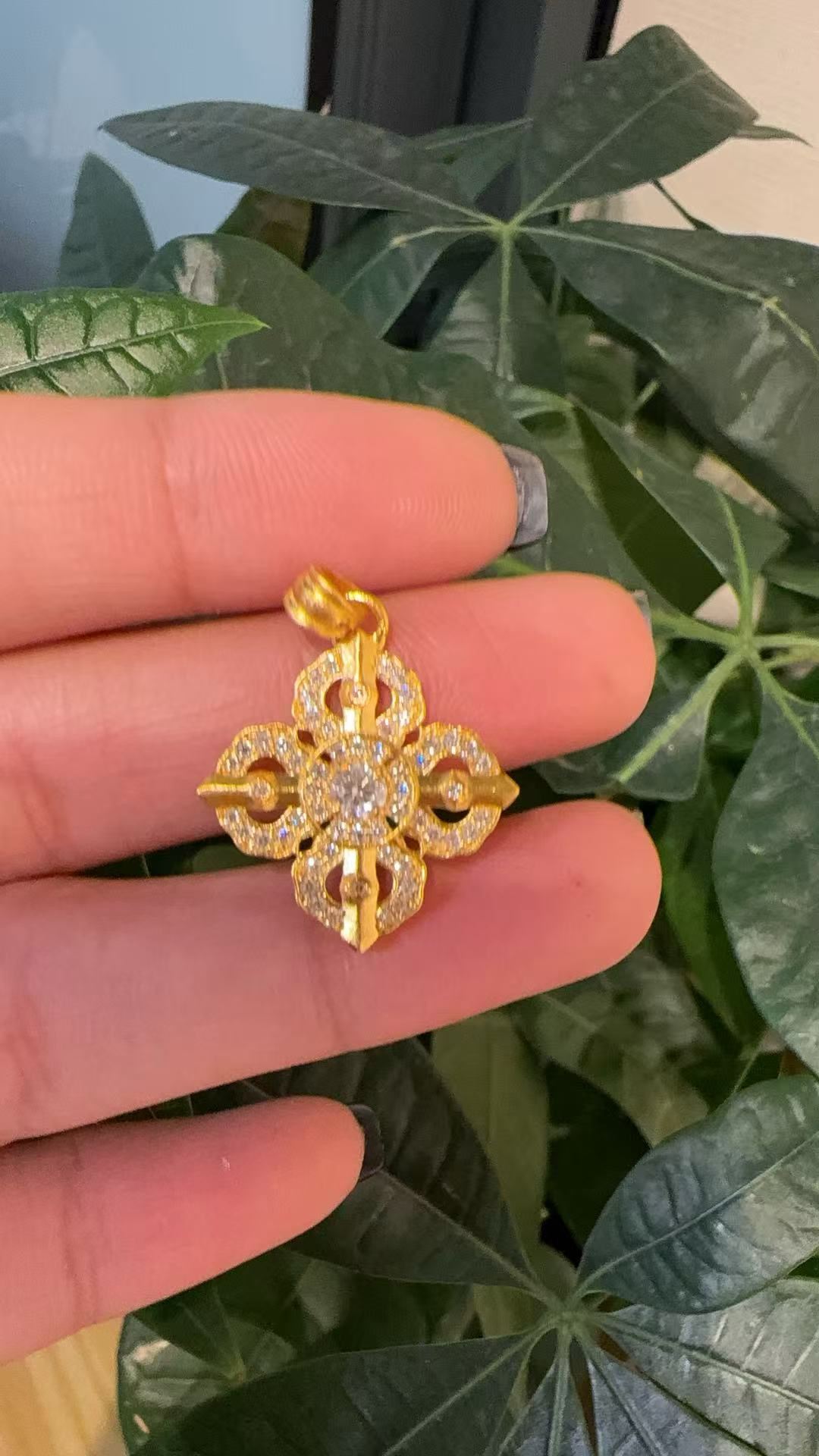 足金999吊坠   5.58克