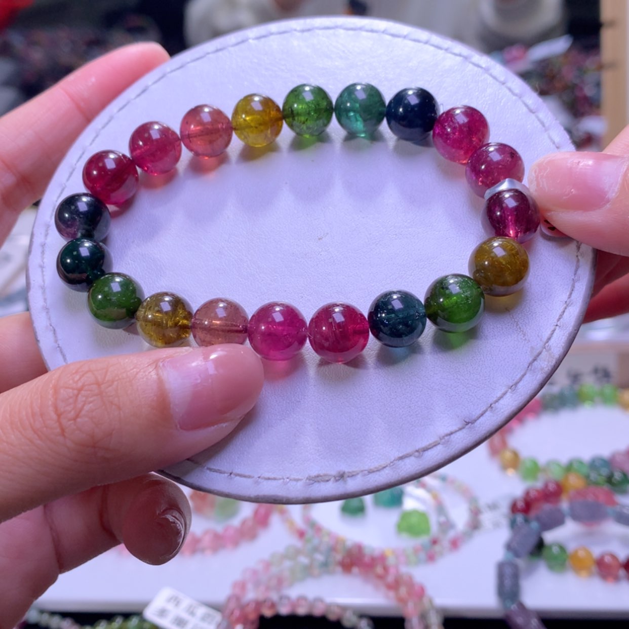 【闪购商品】未镶嵌手链碧玺9.6mm左右