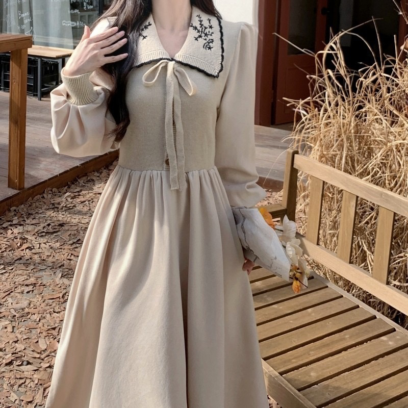 大码针织显瘦内搭长裙（日用护肤）