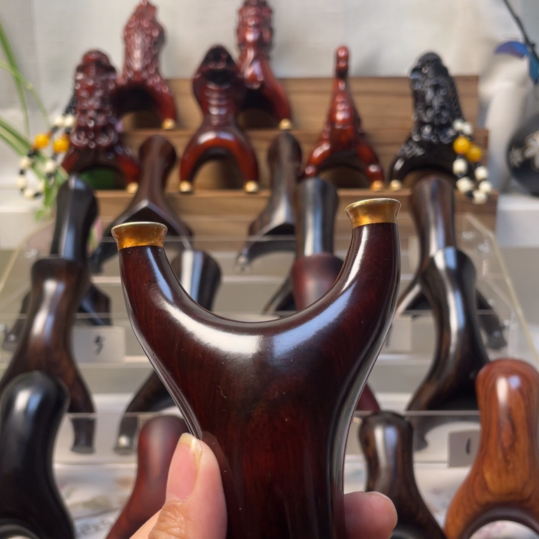 非洲紫檀（红花梨）紫檀快压飞虎不掉毛2皮筋绑好发货