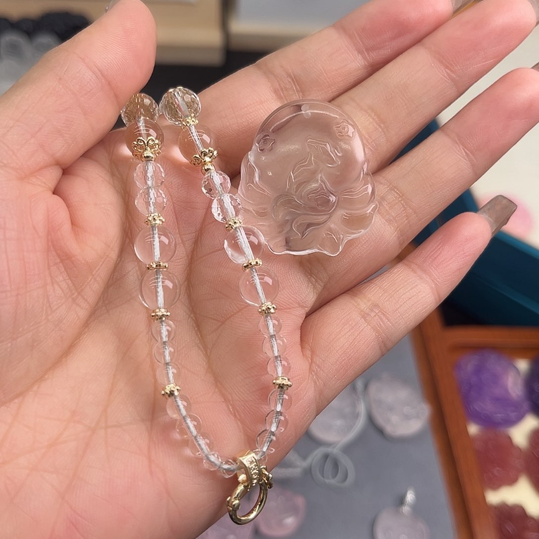 水晶珠宝半成品未镶嵌虎*78