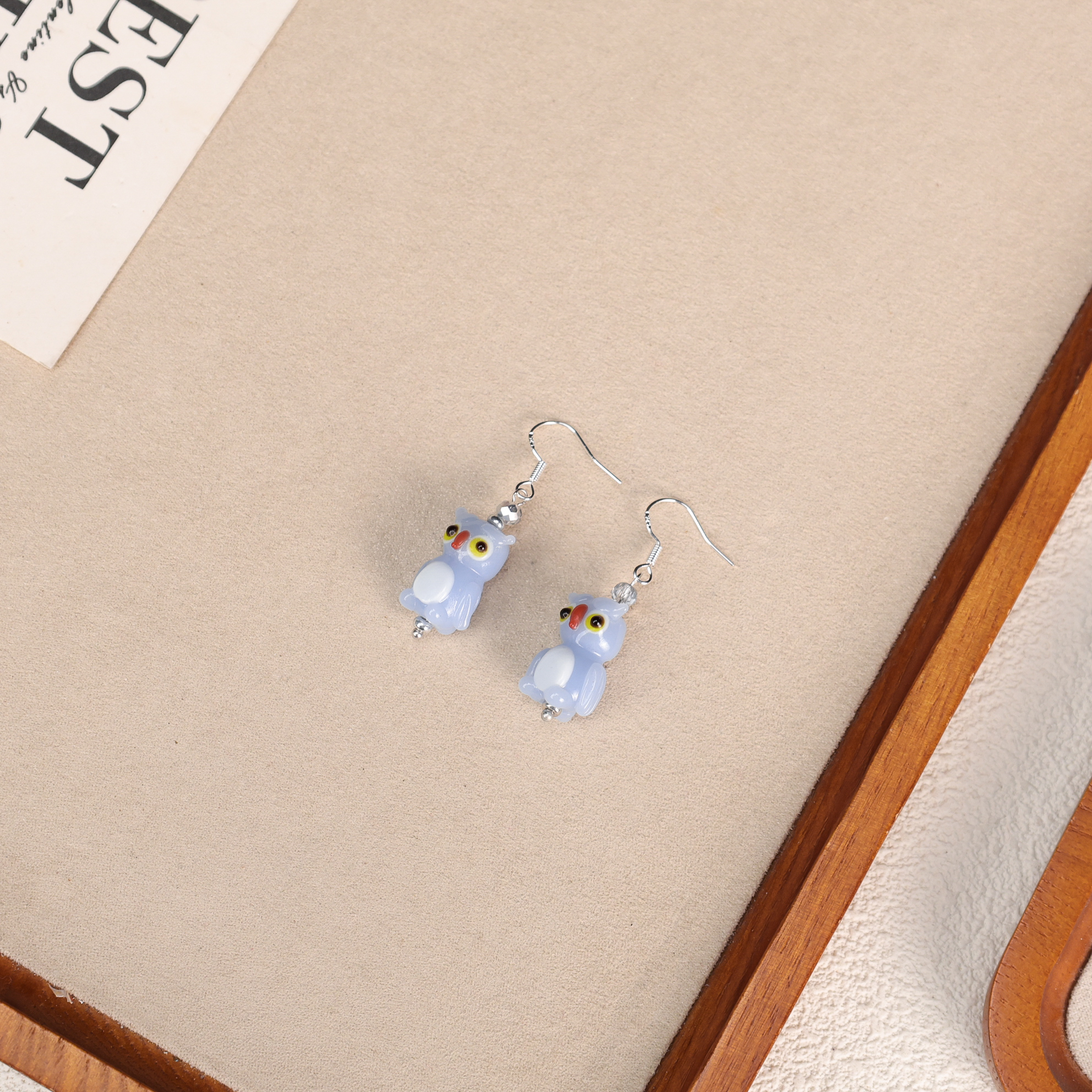 合金耳饰 LZ5230 小动物童趣琉璃耳环 合集