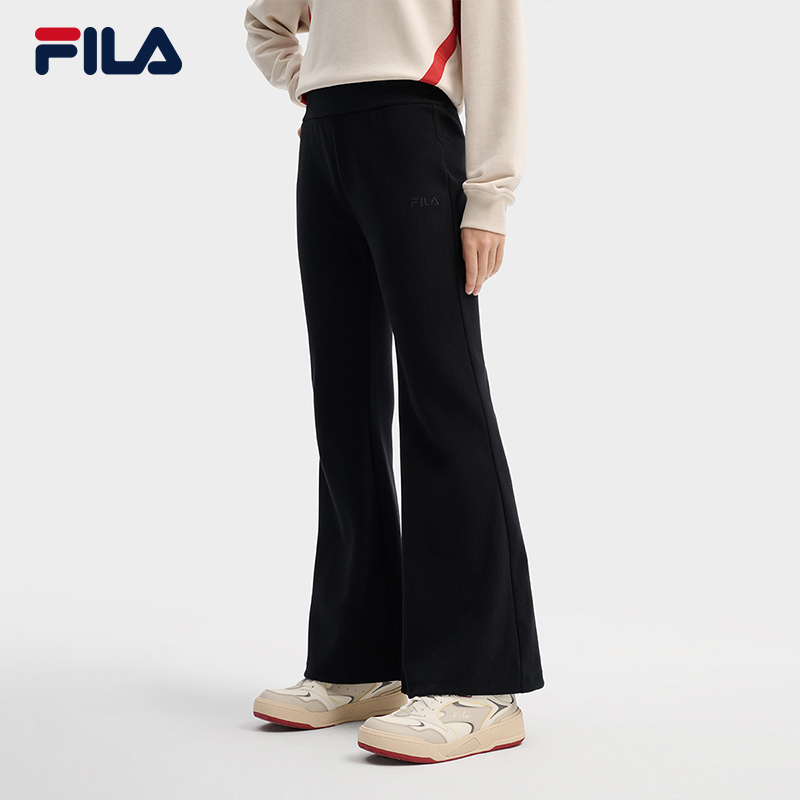 Fila/斐乐【显瘦微喇长裤】秋冬女款运动休闲长裤时尚F11W619606F