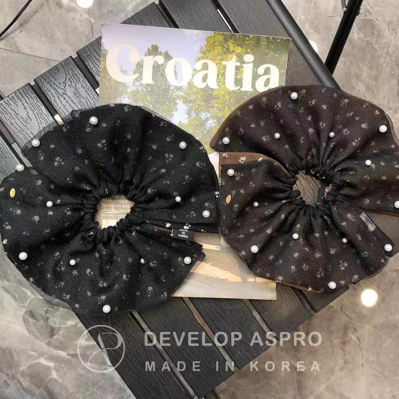 【ASPRO 原创设计】韩国新款正品爆款减龄洋气大肠发圈FS102