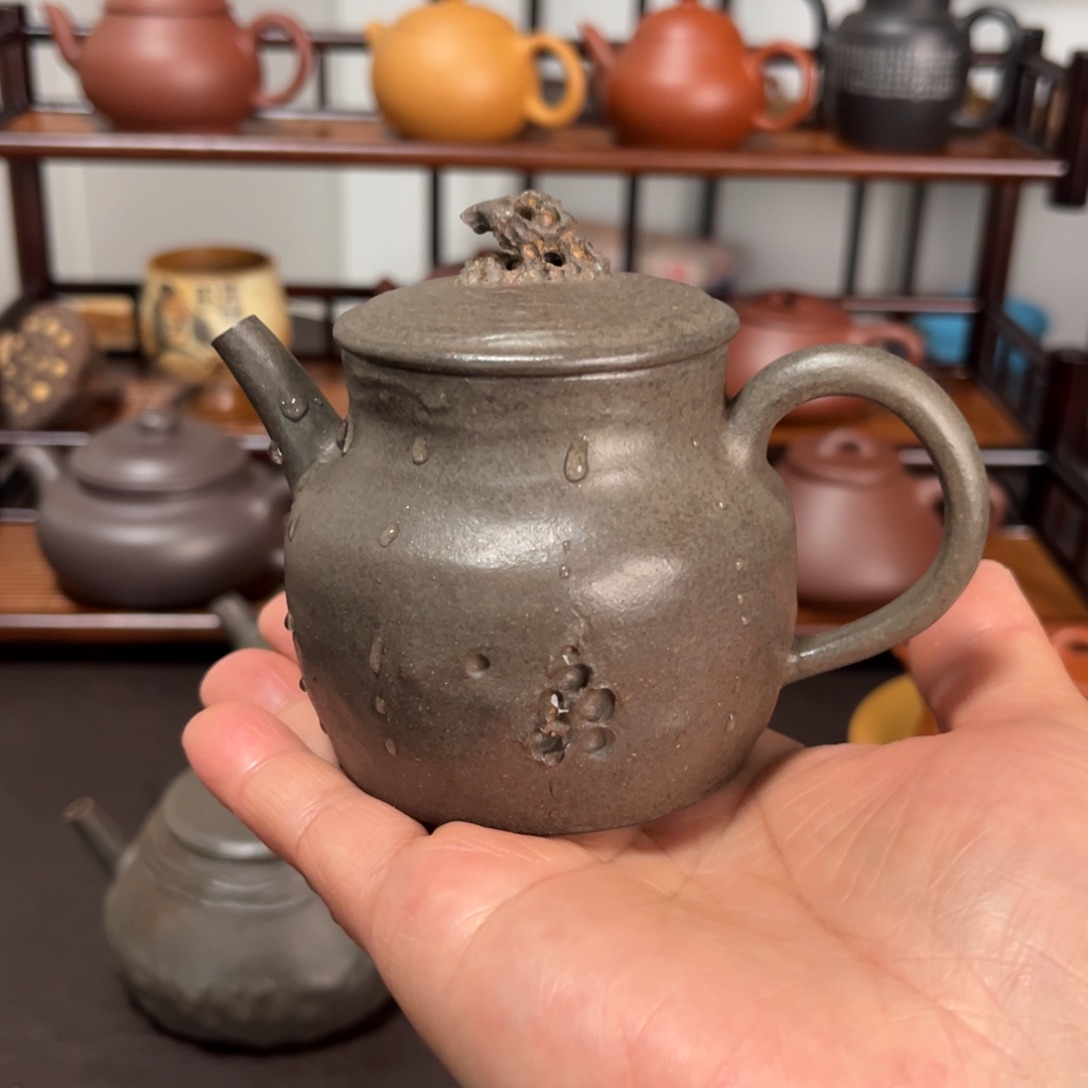 紫砂茶壶*️****全手工手捏壶