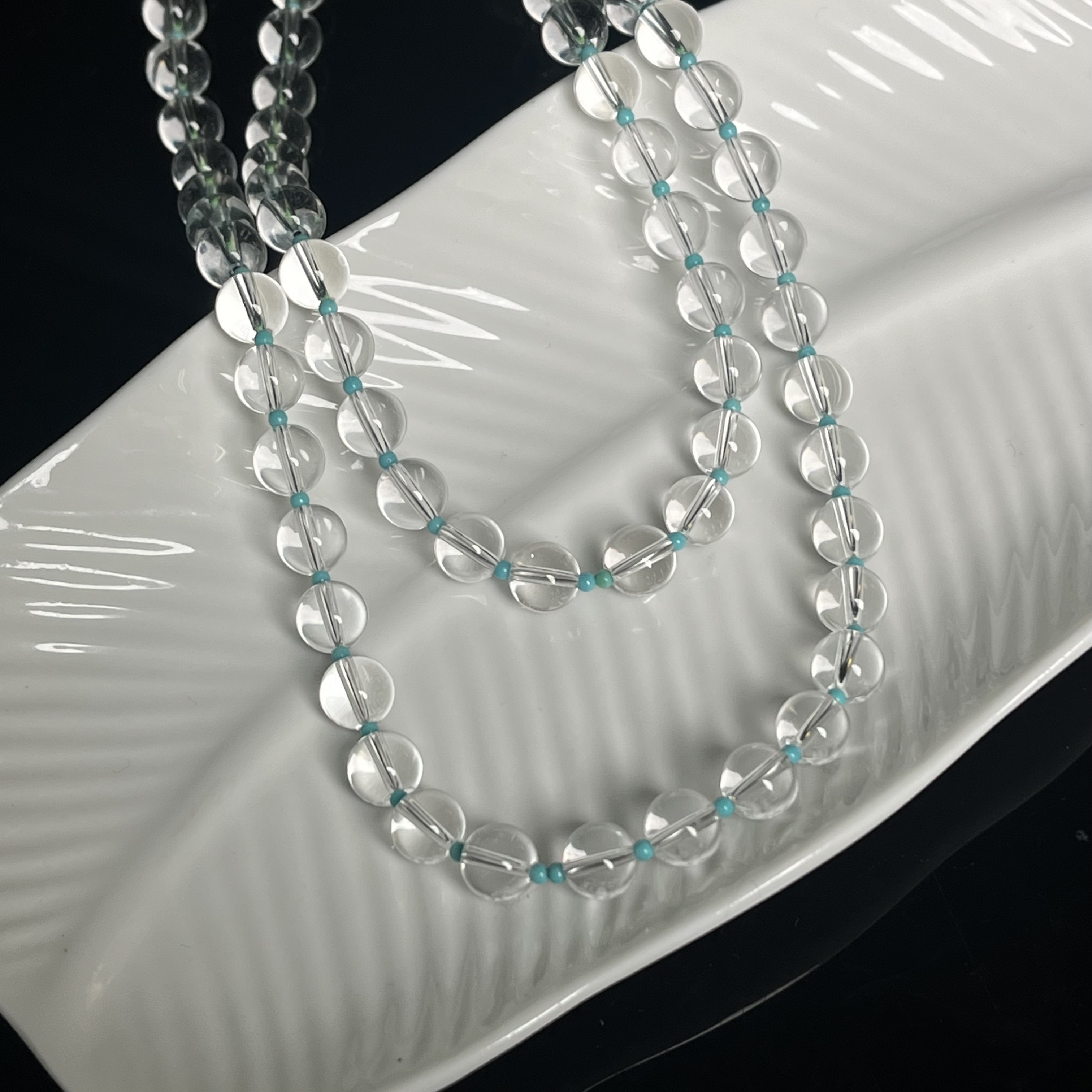 原创白水晶项链YC316多样性发其一