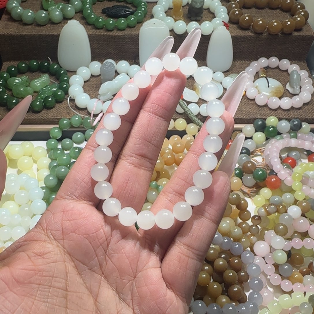 和田玉未镶嵌手链