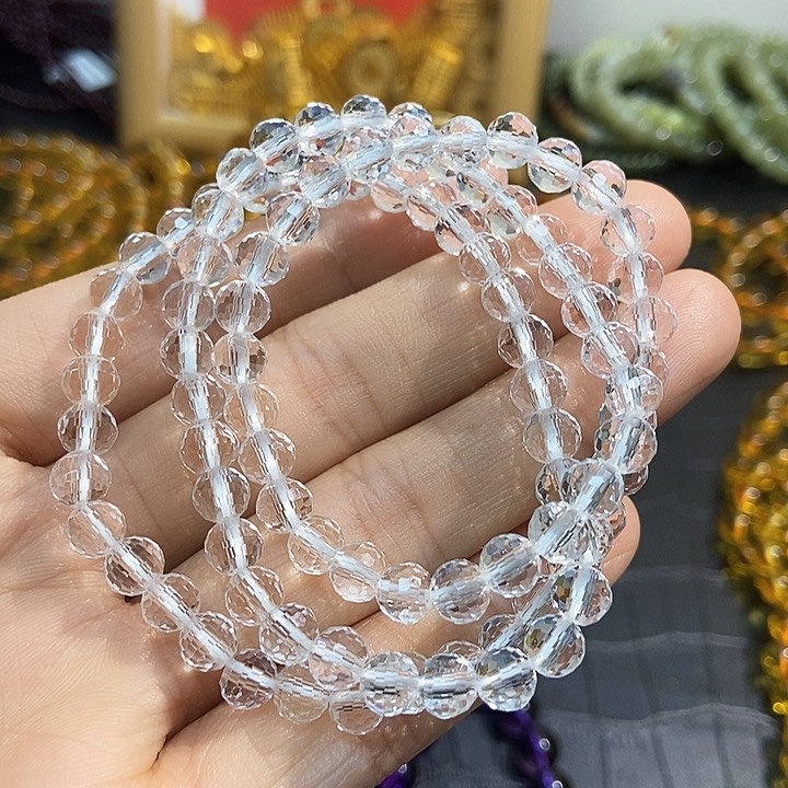 水晶手链未镶嵌白水晶多圈