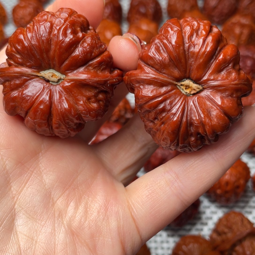 桃核吊坠文玩核桃 手把件 南瓜墩 44