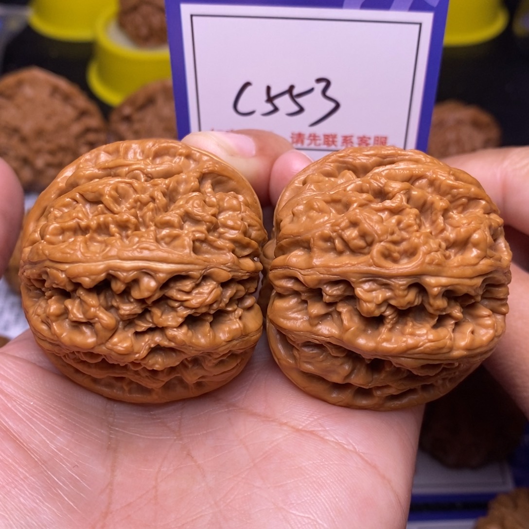 K***Y文玩核桃把件45粗筋c553