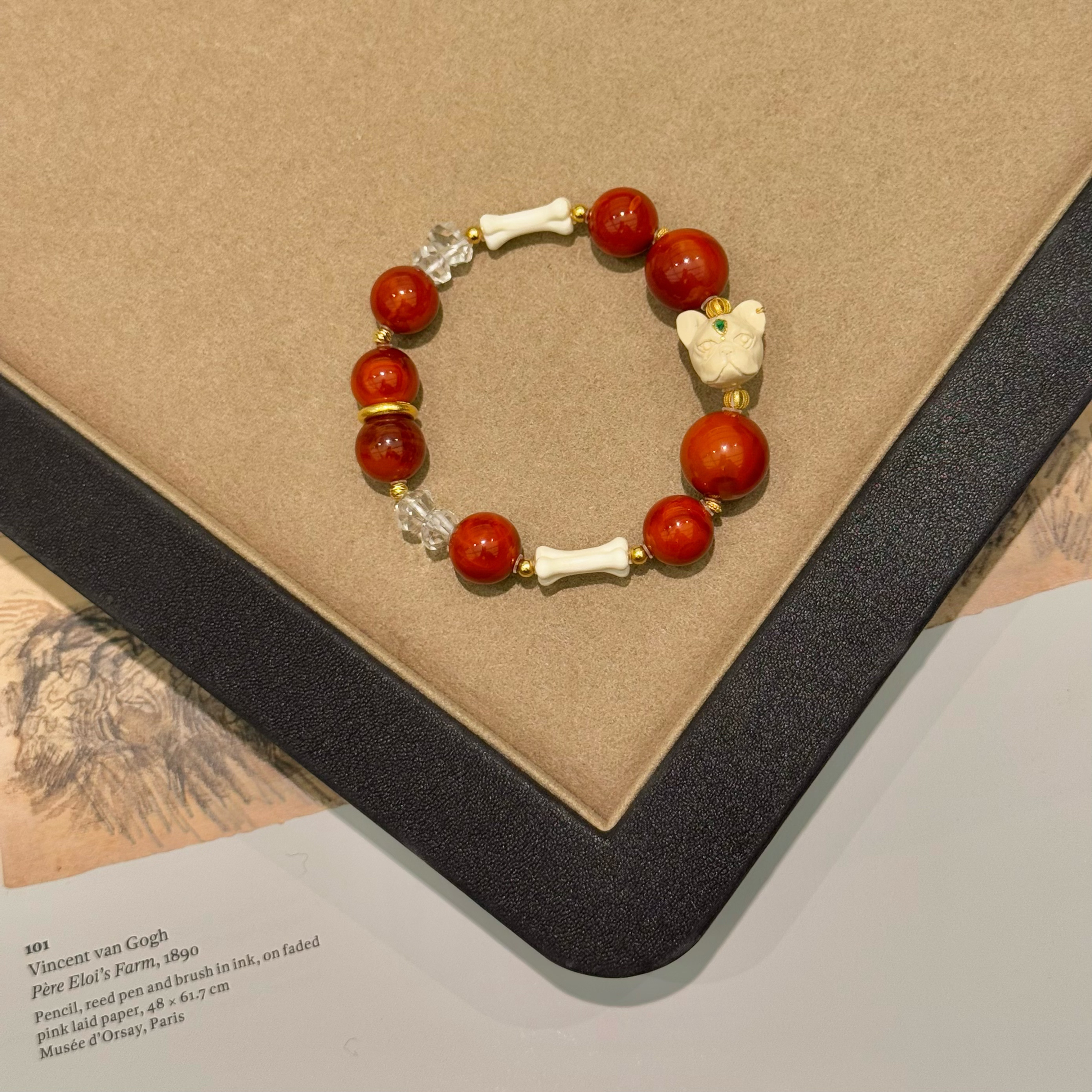 【梁姐妹珠宝】法斗 猛犸牙手串*自发*18k厚金 天然原矿料 24133102