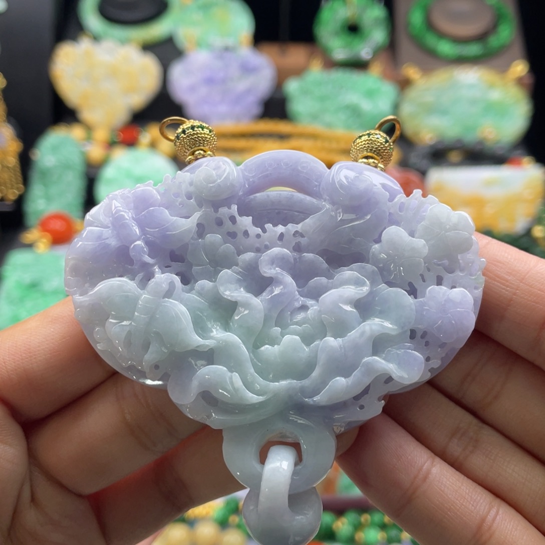 翡翠未镶嵌颈饰代编织