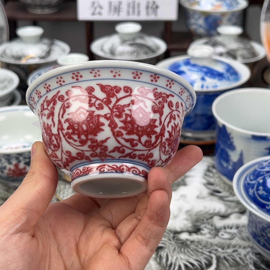 骑***者景德镇手工手绘陶瓷