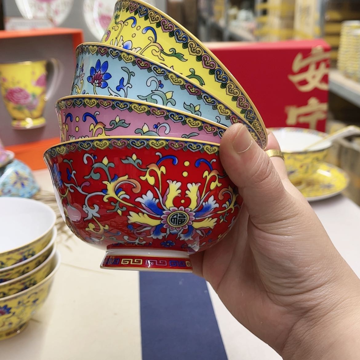 【闪购商品】骨瓷4.5英寸4混。。。。。。