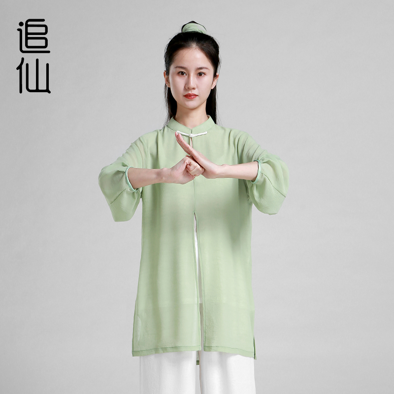 追仙新款太极服练功气功比赛飘逸精良垂顺柔软舒春夏