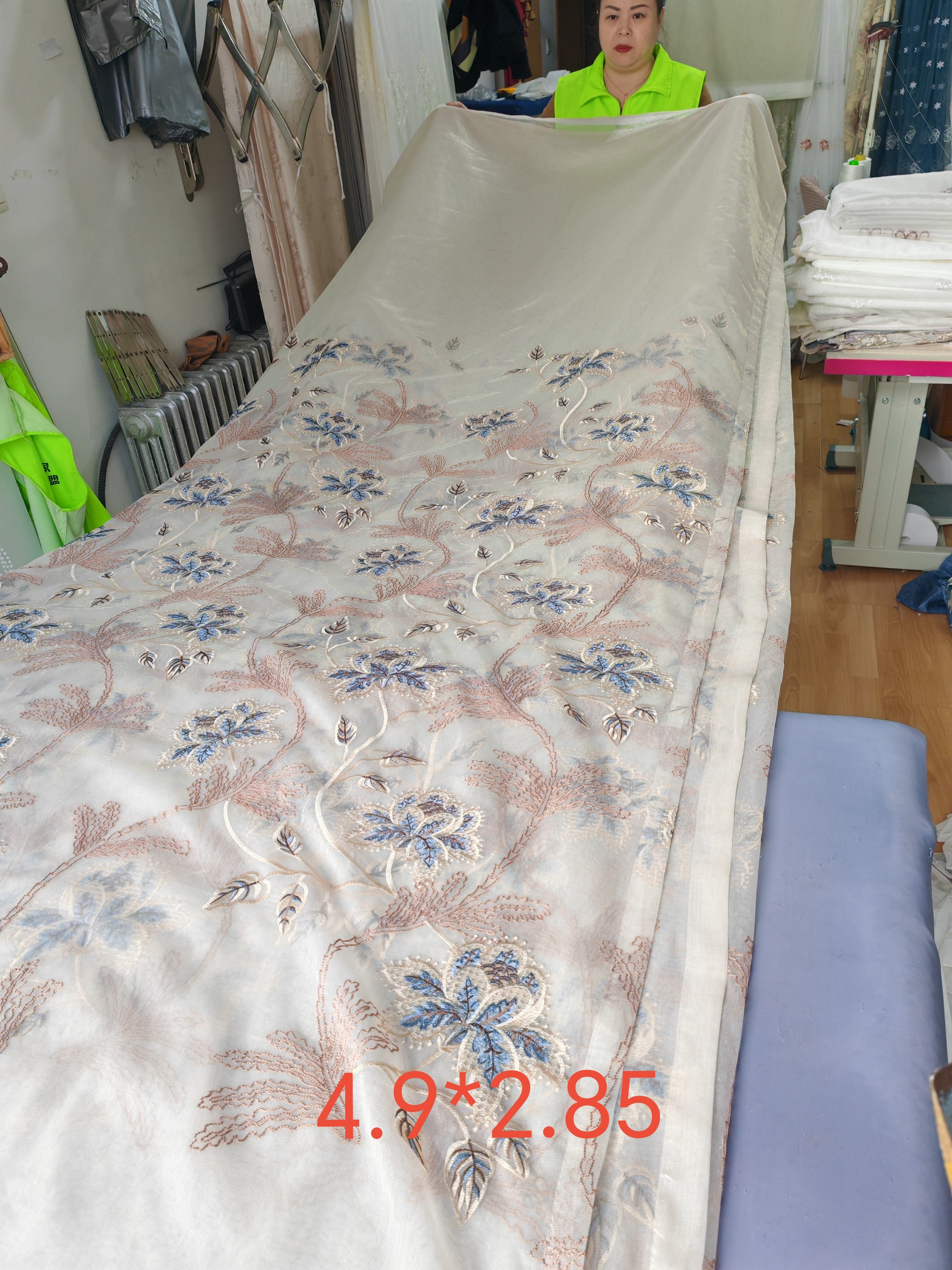 刺绣窗纱客厅窗纱卧室窗纱阳台窗纱定制窗帘