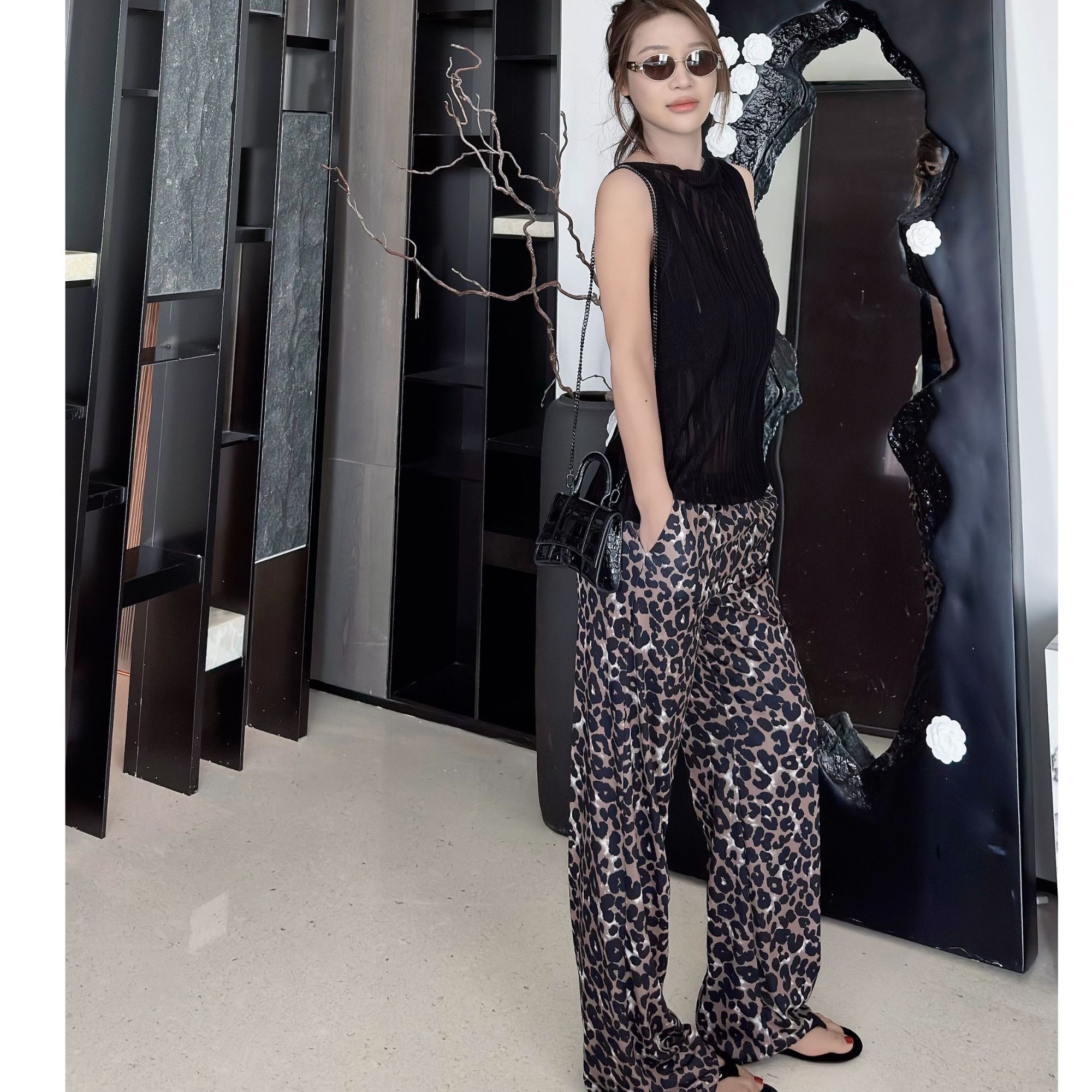 0303   豹纹裤子休闲