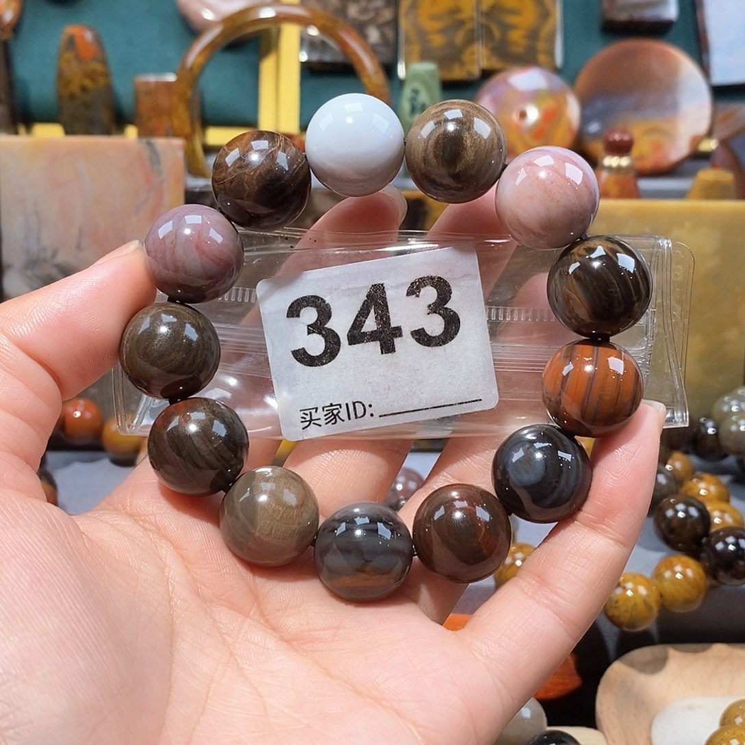 硅化玉天然北票硅化玉手串未镶嵌天然北票硅化玉手串