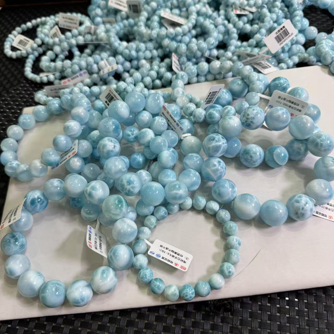海纹石手串（微瑕破烂）（多样性发一）天然杂裂矿点，完美主义慎拍
