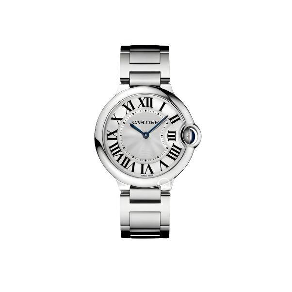 99新 Cartier/卡地亚 蓝气球系列石英表36表盘钢带款W69011Z4