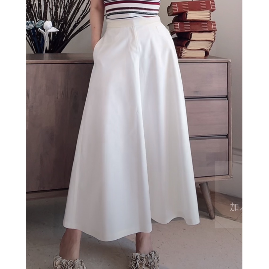 诺丁山阔腿裤（白色）