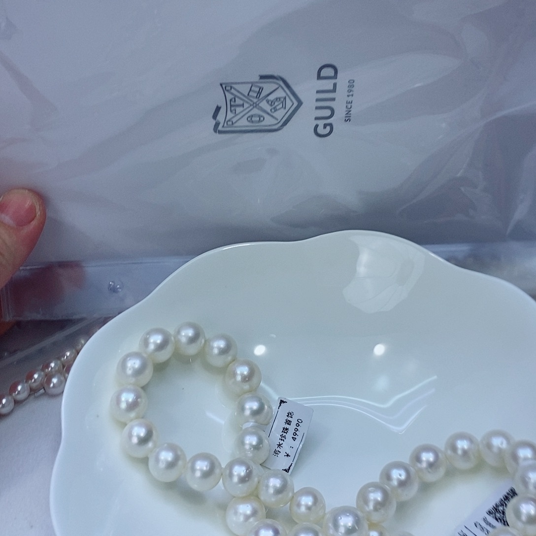 海水珍珠颈饰银S925镶嵌