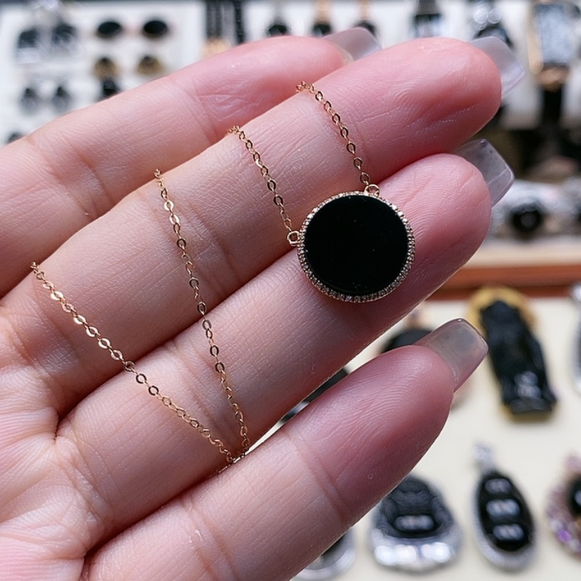 【闪购商品】翡翠18K金镶嵌颈饰缅甸翡翠