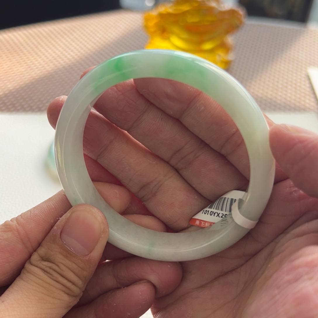 翡翠未镶嵌手镯6号 58