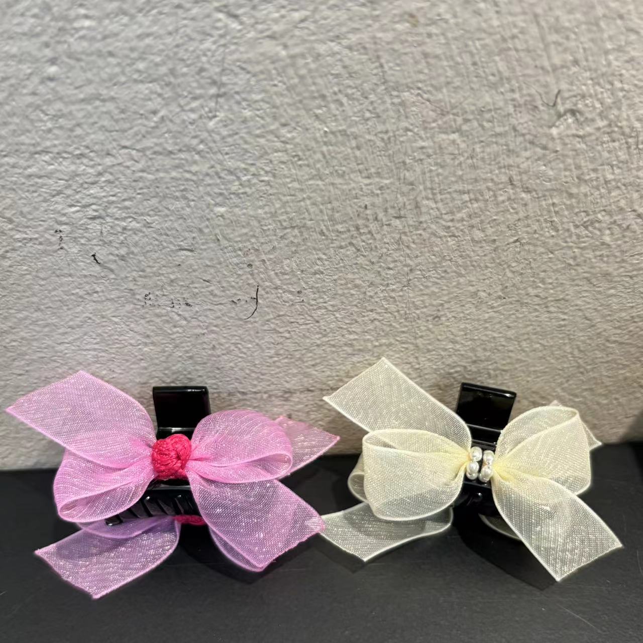 韩国细闪薄纱蝴蝶结发抓Z209