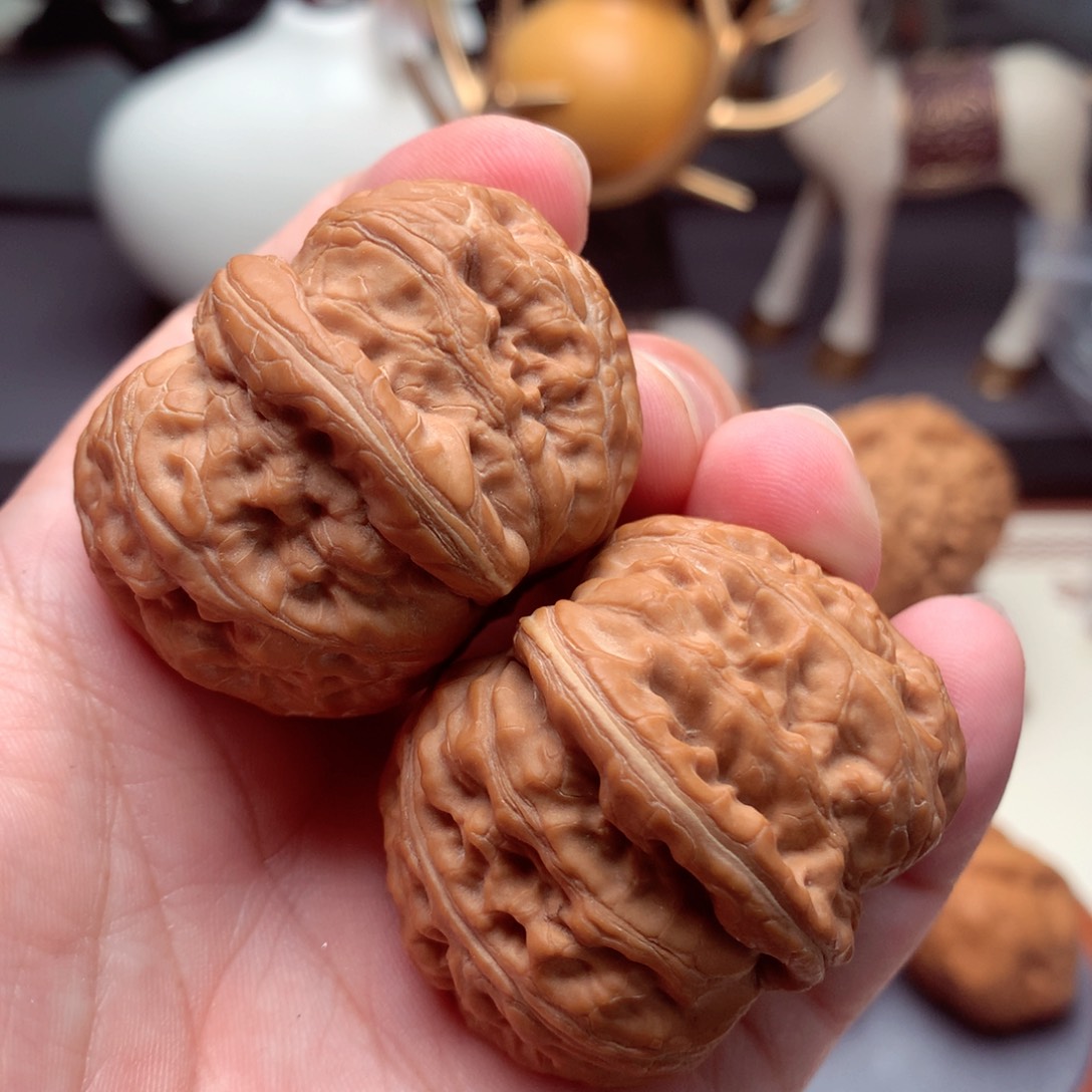 文玩核桃把件平谷元宝胖金锭子  1号