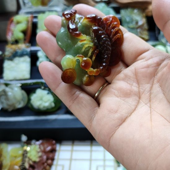 番***）合金蛇纹石玉颈饰
